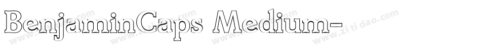 BenjaminCaps Medium字体转换